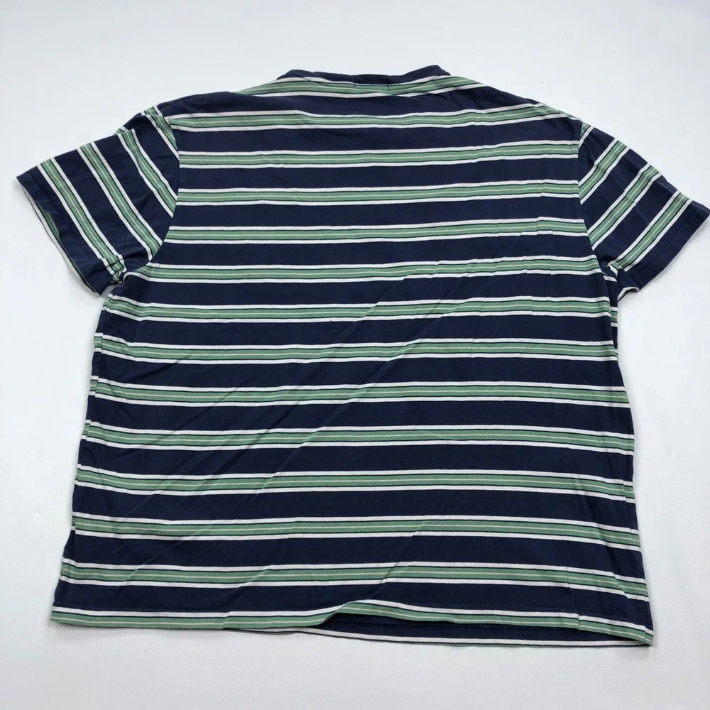 Polo Ralph Lauren Mens XL Classic Fit Striped T-Shirt Navy Nautical